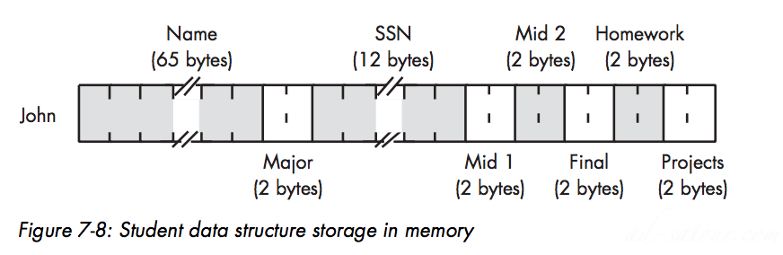 Memory Storage of Records